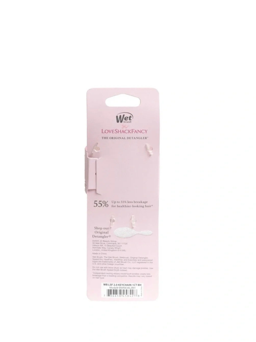 LoveShackFancy Pink Floral Keychain Detangler